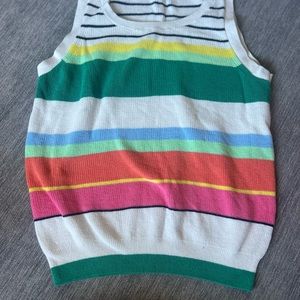 NWOT Loft Knit Stripped Tank Top